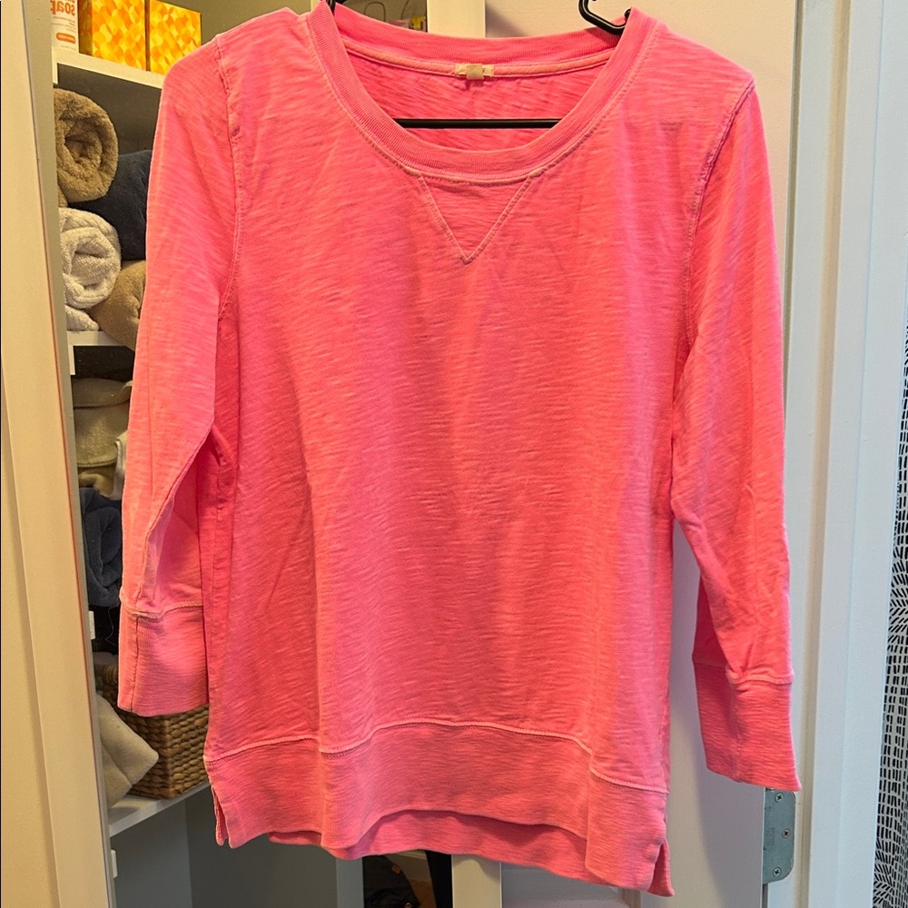 J. Crew Factory Bright Pink Sweatshirt